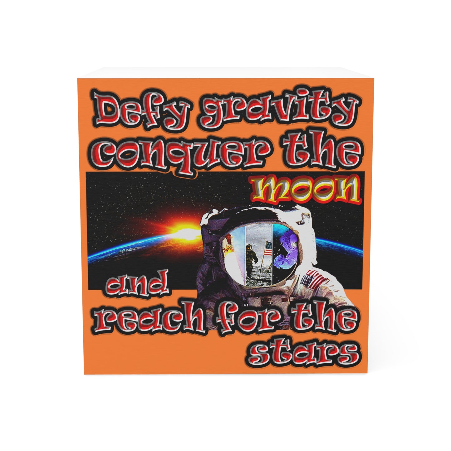 defy conquer reach - note cube (crusta)
