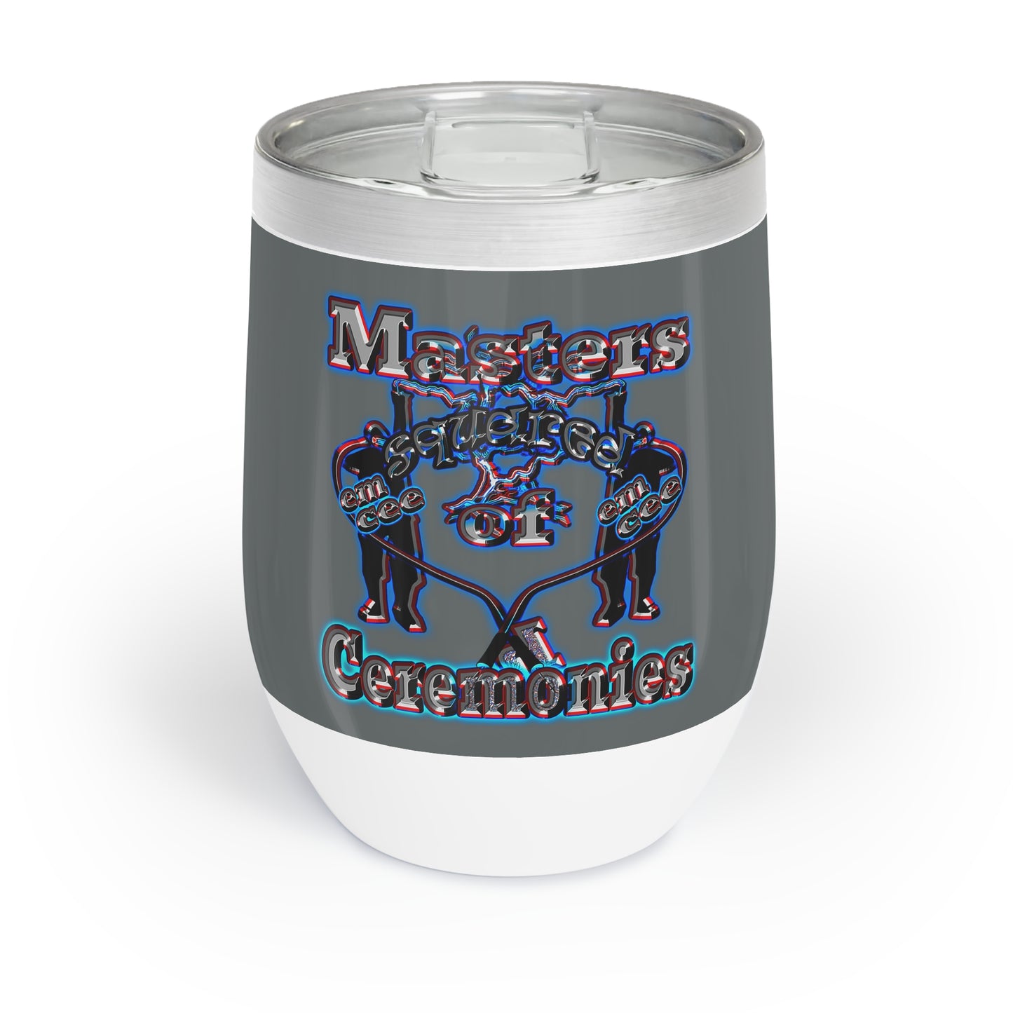 em cee squared - Chill Wine Tumbler (dark grey)
