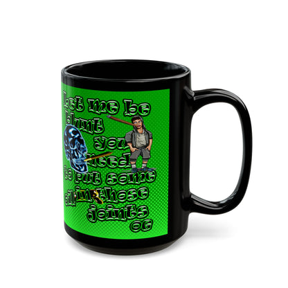 og - Black Mug (logo green)