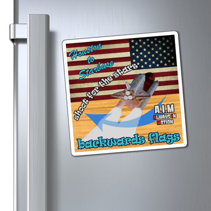 shoot for the stars - Magnets - (butterscotch wood finish)