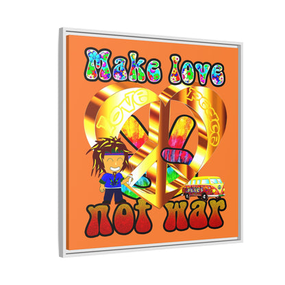 love peace - framed canvas art (crusta)