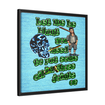 og - framed canvas art (faded blue)
