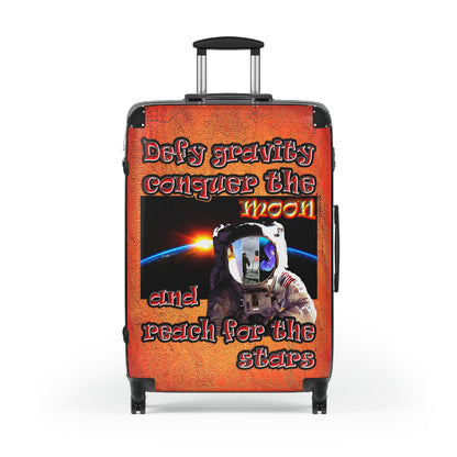 defy conquer reach - Suitcase (burnt orange)