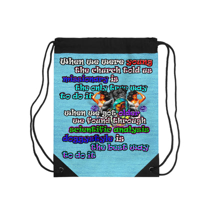 doggystyle - Drawstring Bag (faded blue)