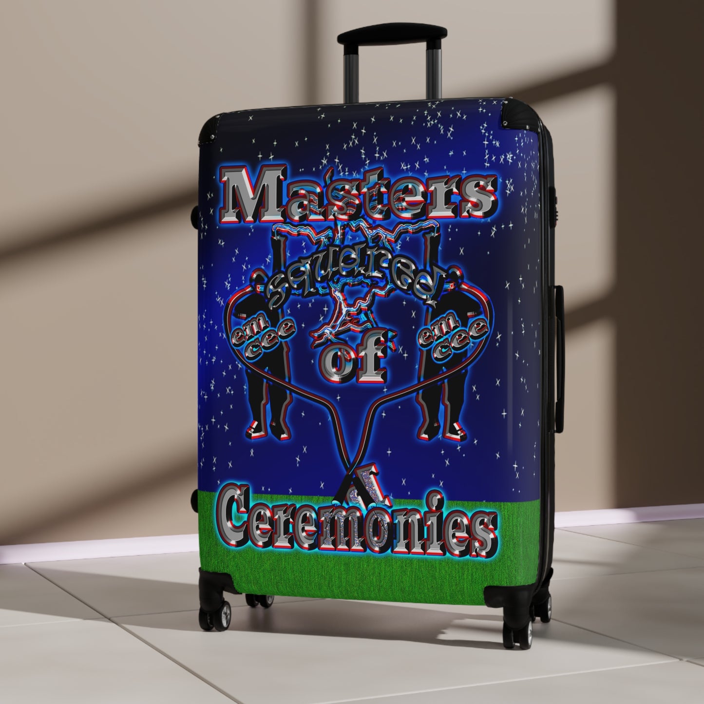 em cee squared - Suitcase ('snoops' background)