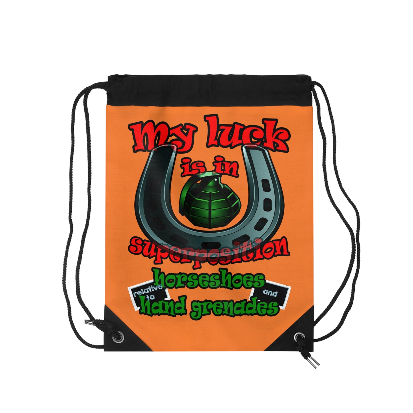 my luck - Drawstring Bag (crusta)