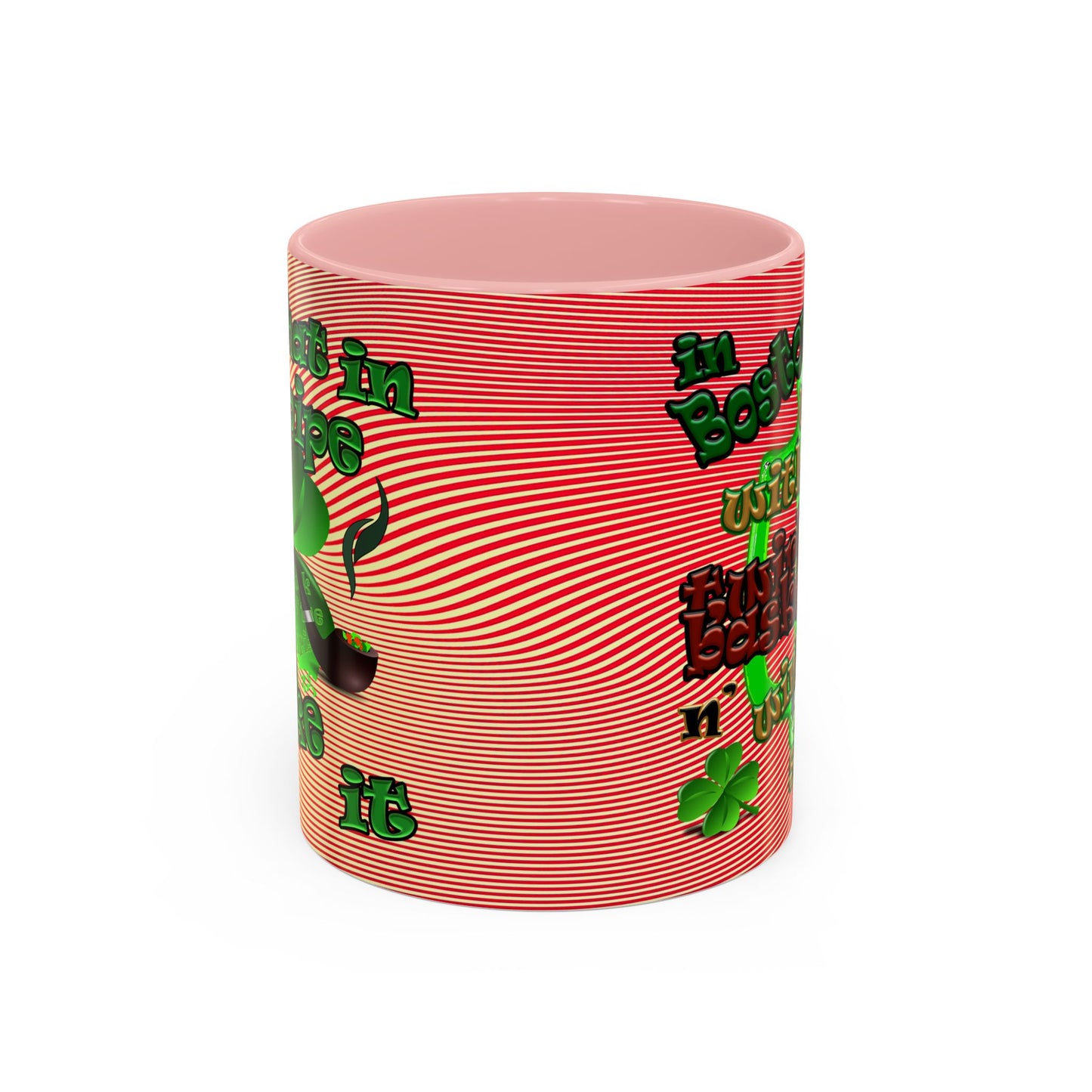 celtics logo - Accent Mug (yellow-orange wave)