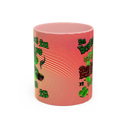 celtics logo - Accent Mug (yellow-orange wave)