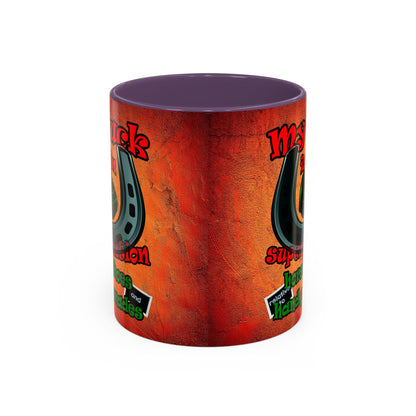 my luck - Accent Mug (burnt orange)