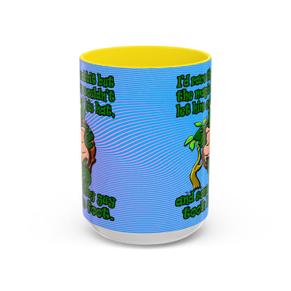 turtle race - Accent Mug (light blue-purple wave)