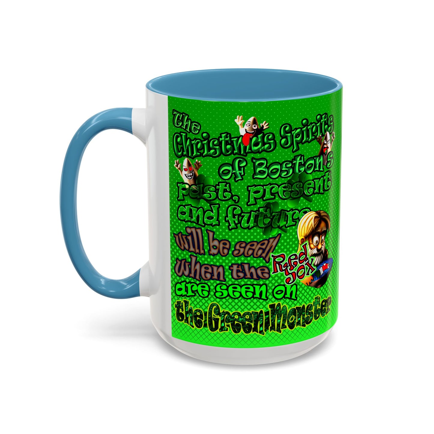 christmas spirits of boston - Accent Mug (logo green)