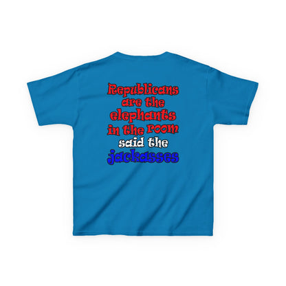 donkeys and elephants - Kids Heavy Cotton™ Tee