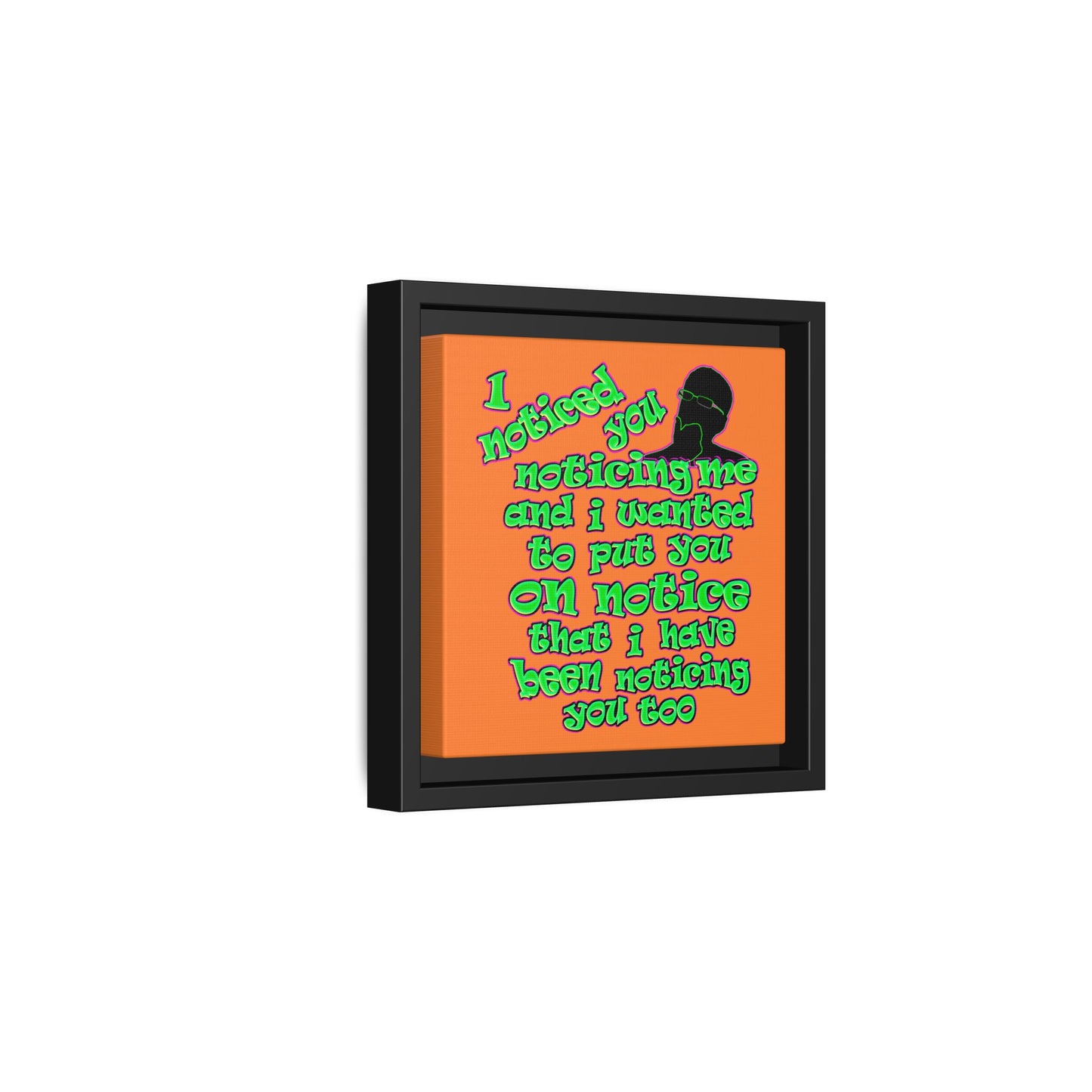 noticed you noticing - framed canvas art (crusta)