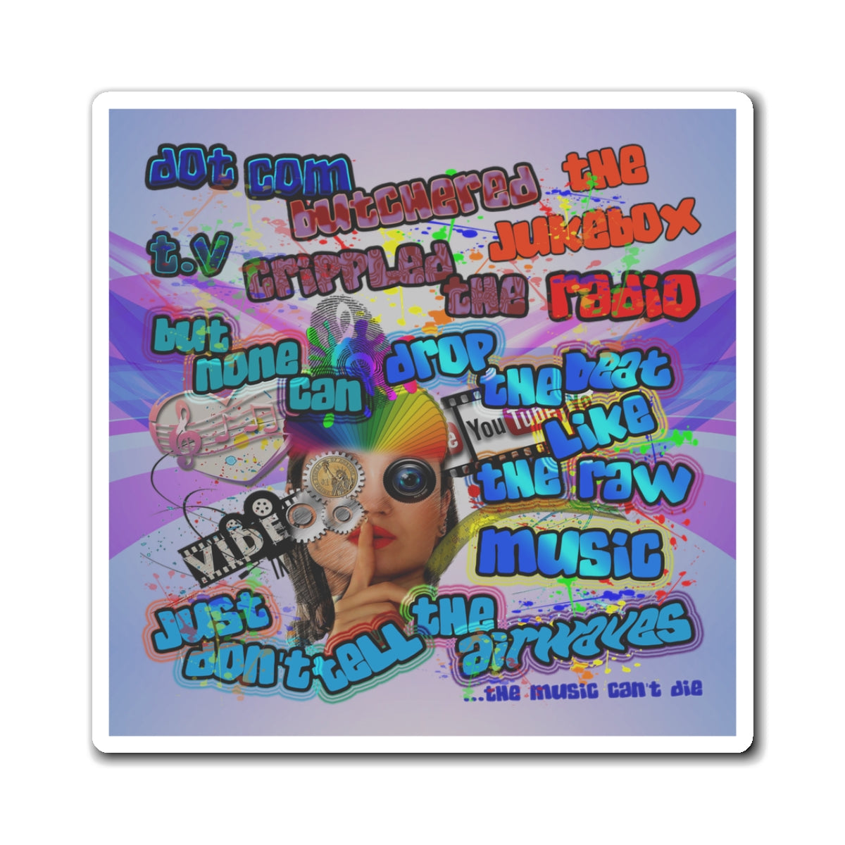 drop the beat - Magnets - (light blue-pink wave)