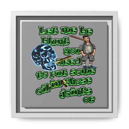og - framed canvas art (grey)