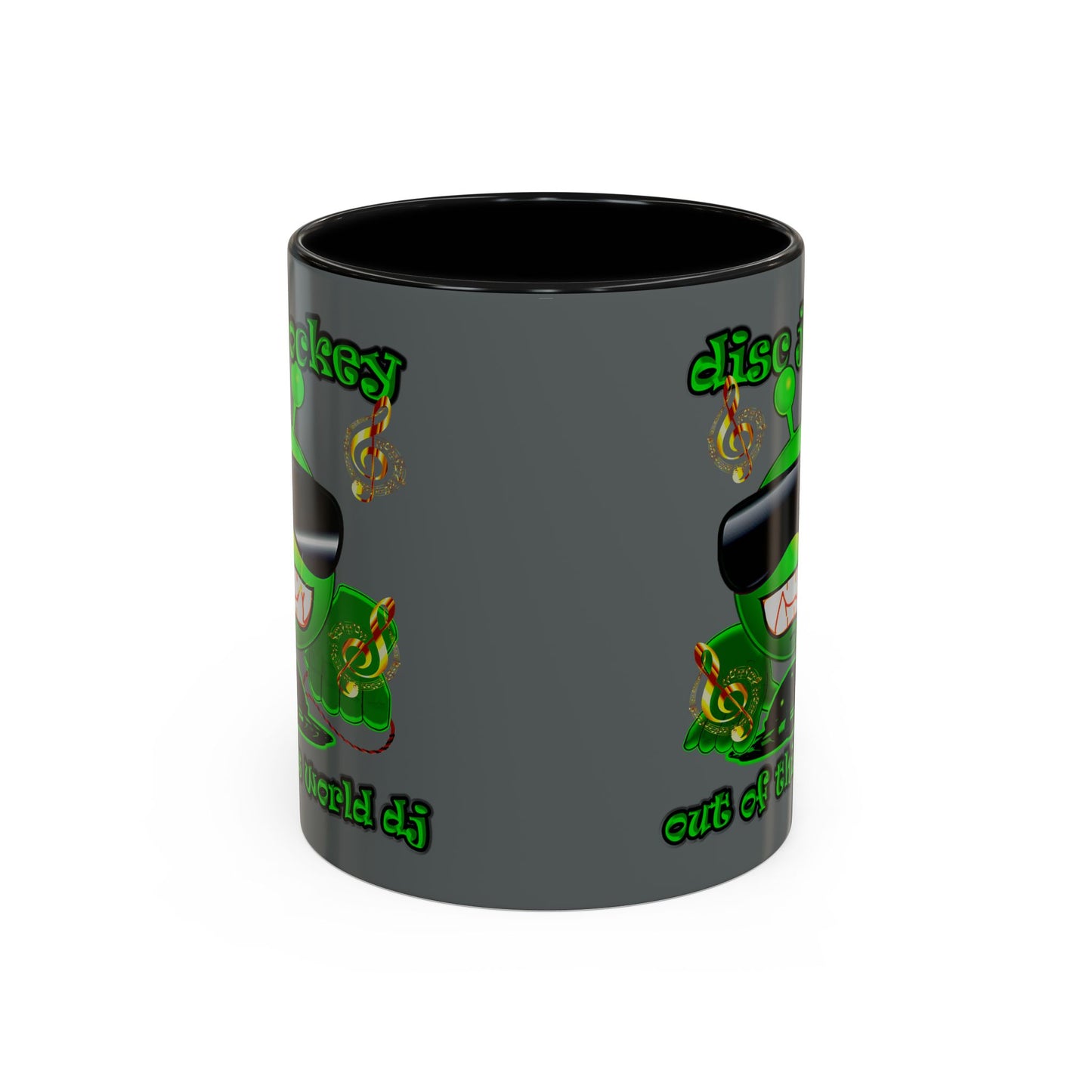 disc jockey - Accent Mug (dark grey)