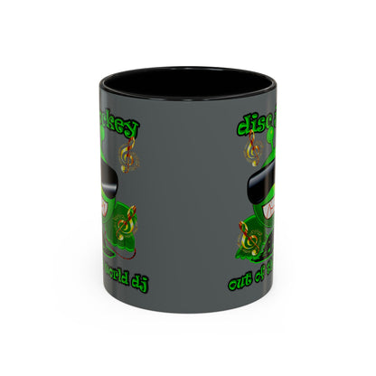 disc jockey - Accent Mug (dark grey)