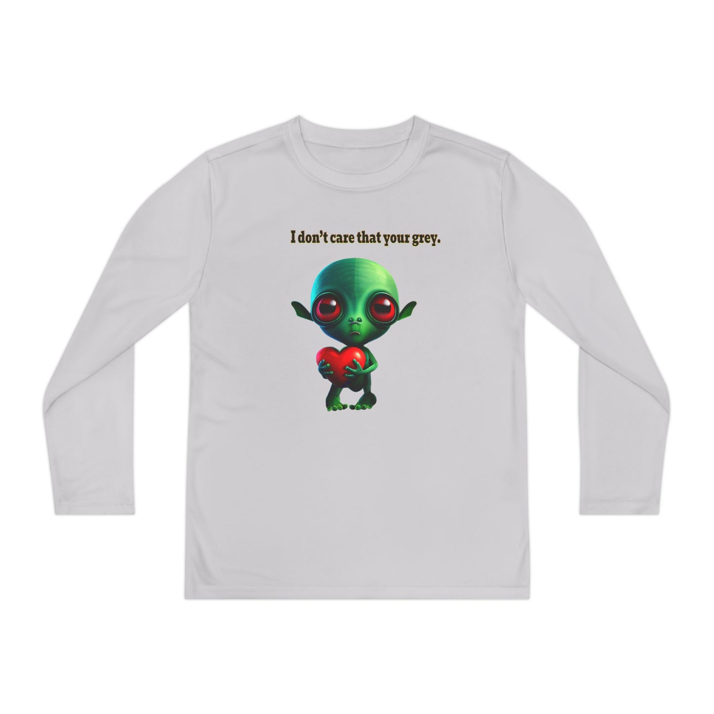 I don't care that your grey - Youth Long Sleeve Competitor Tee