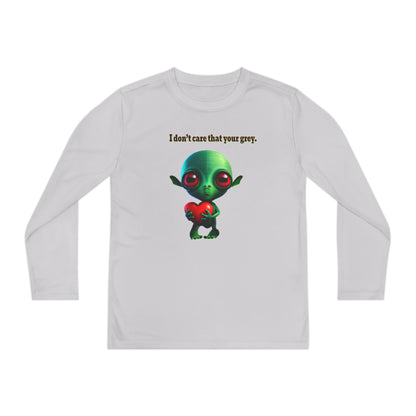 I don't care that your grey - Youth Long Sleeve Competitor Tee