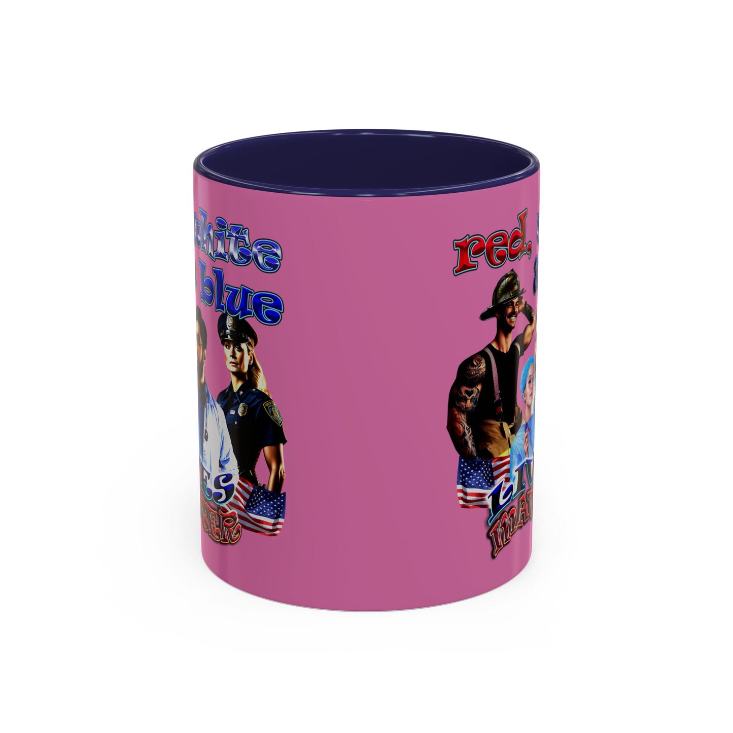 rw&b lives matter - Accent Mug (light pink)