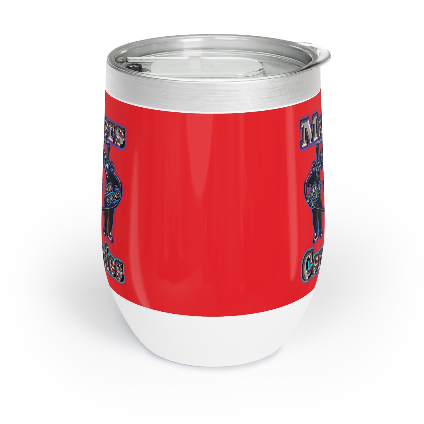 em cee squared - Chill Wine Tumbler (red)