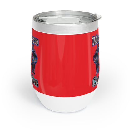 em cee squared - Chill Wine Tumbler (red)
