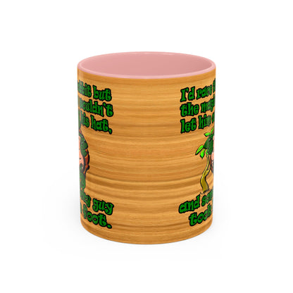 turtle race - Accent Mug (butterscotch wood finish)