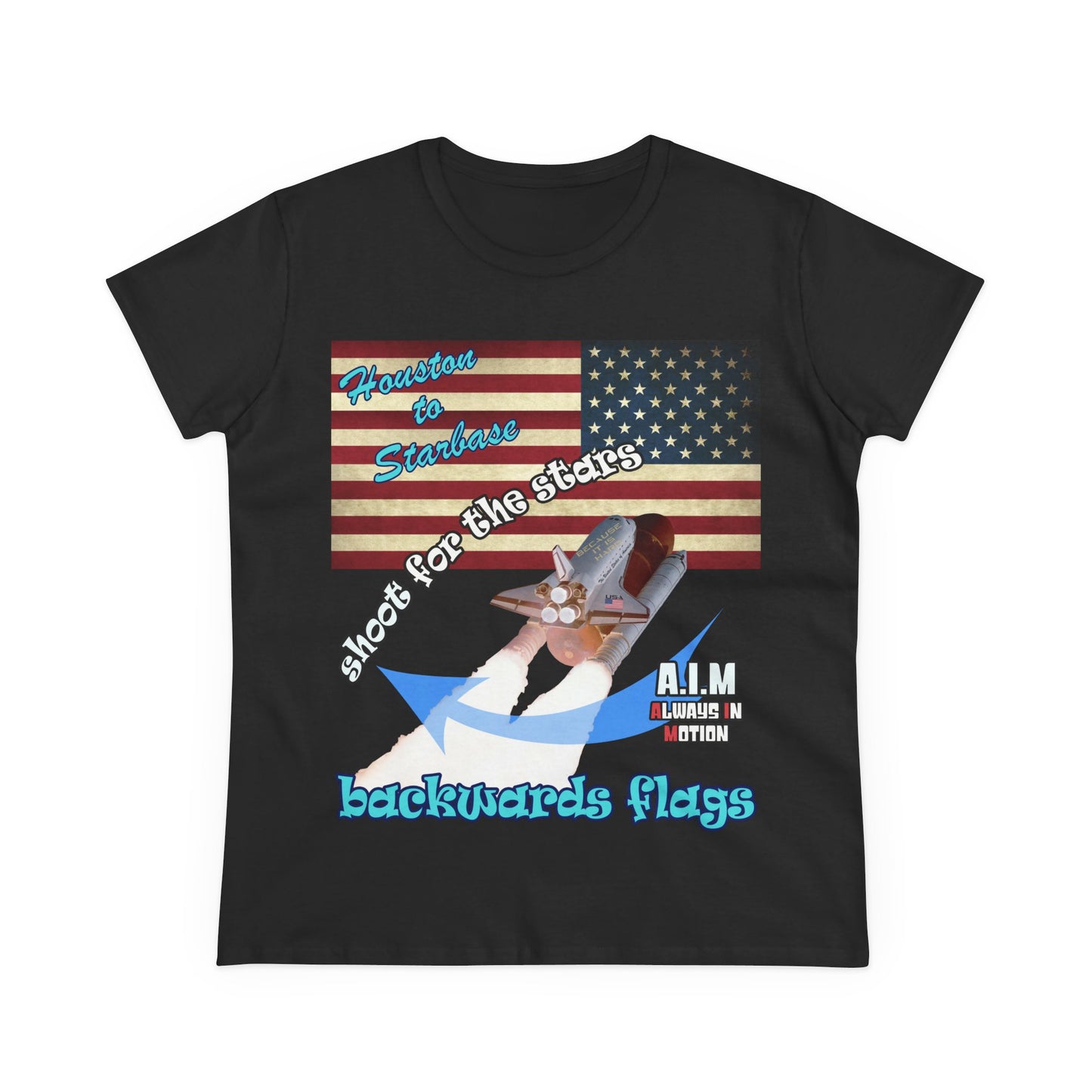 shoot for the stars - Women's Midweight Cotton Tee