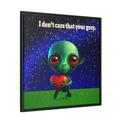 I don't care that your grey - framed canvas art ('snoops' background)