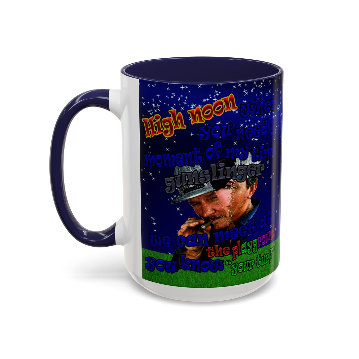 high noon - Accent Mug ('snoops' background)