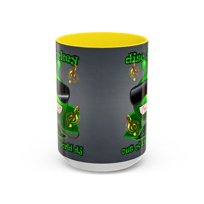 disc jockey - Accent Mug (grey-light grey)