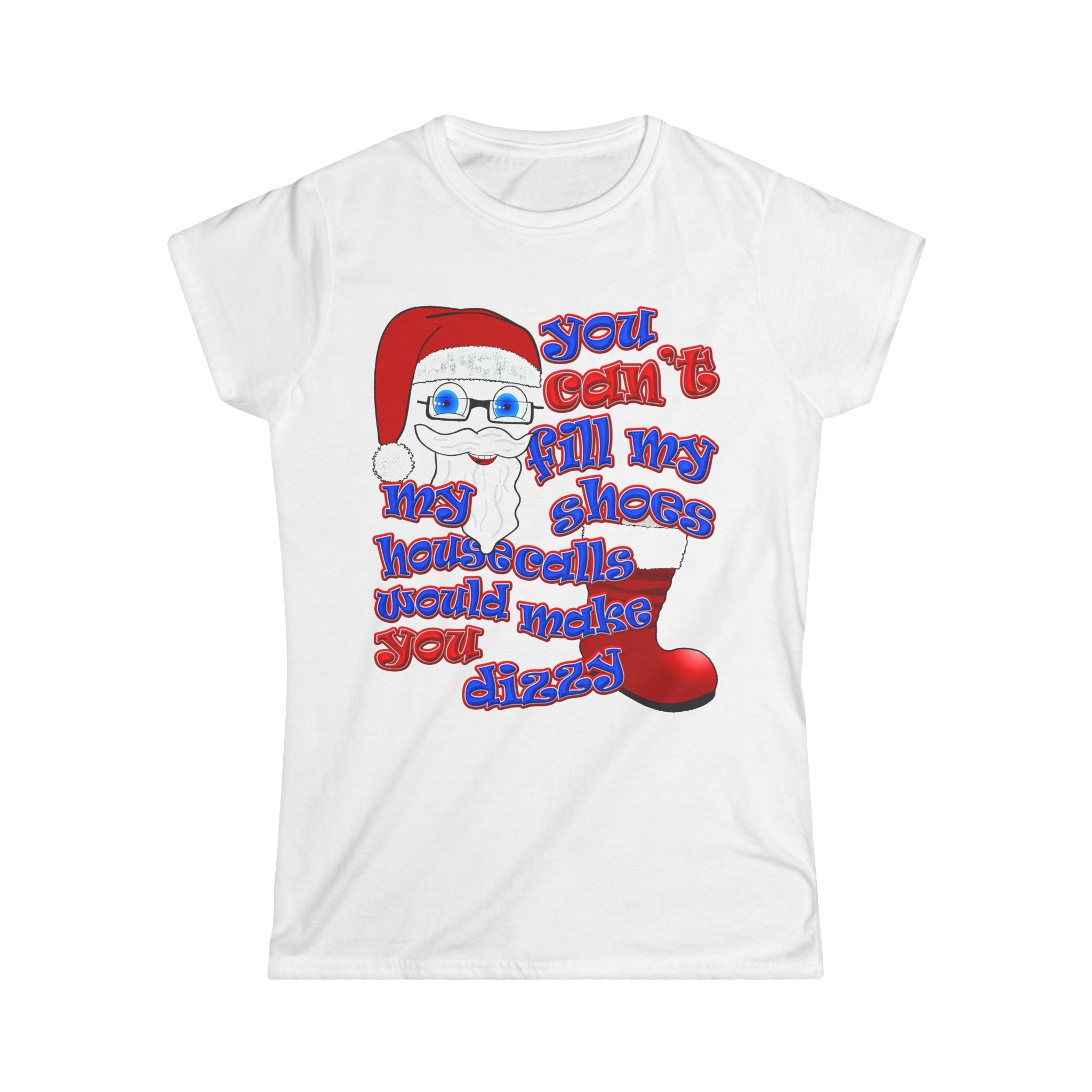 santa's shoes - Women's Softstyle Tee