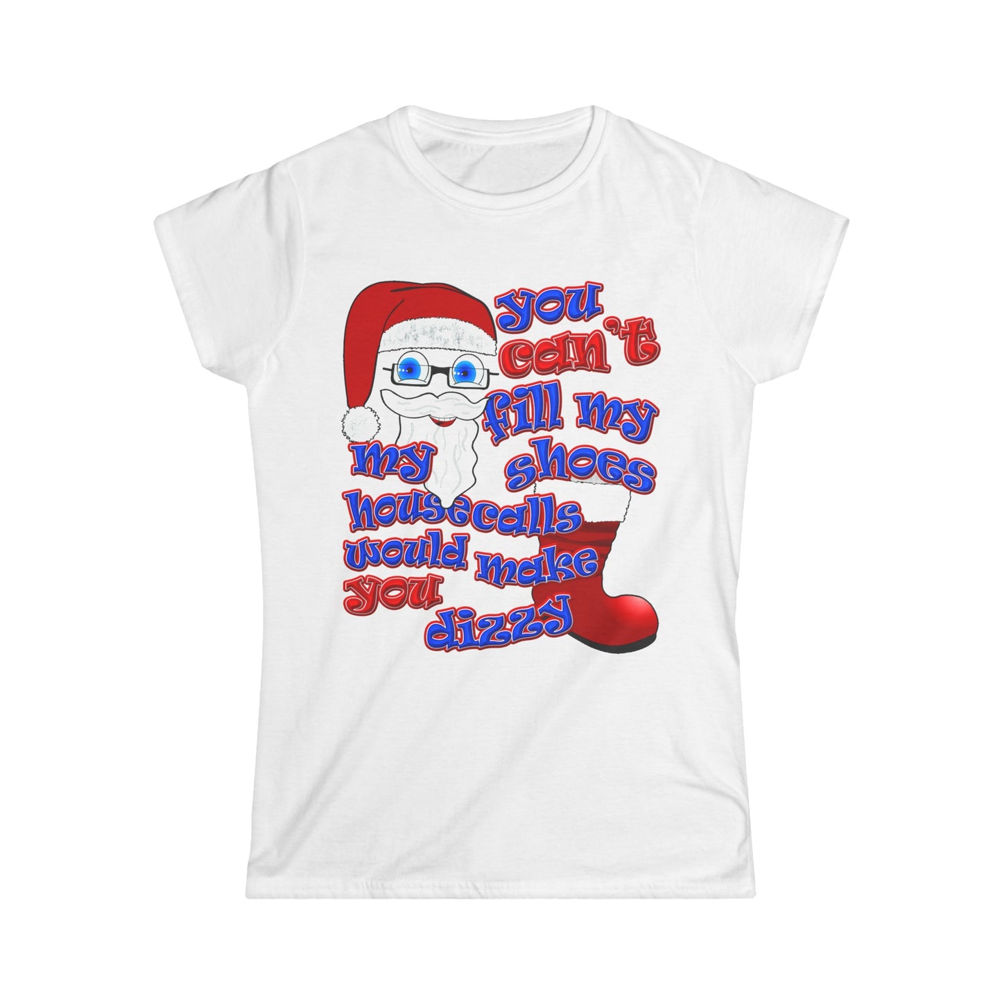 santa's shoes - Women's Softstyle Tee