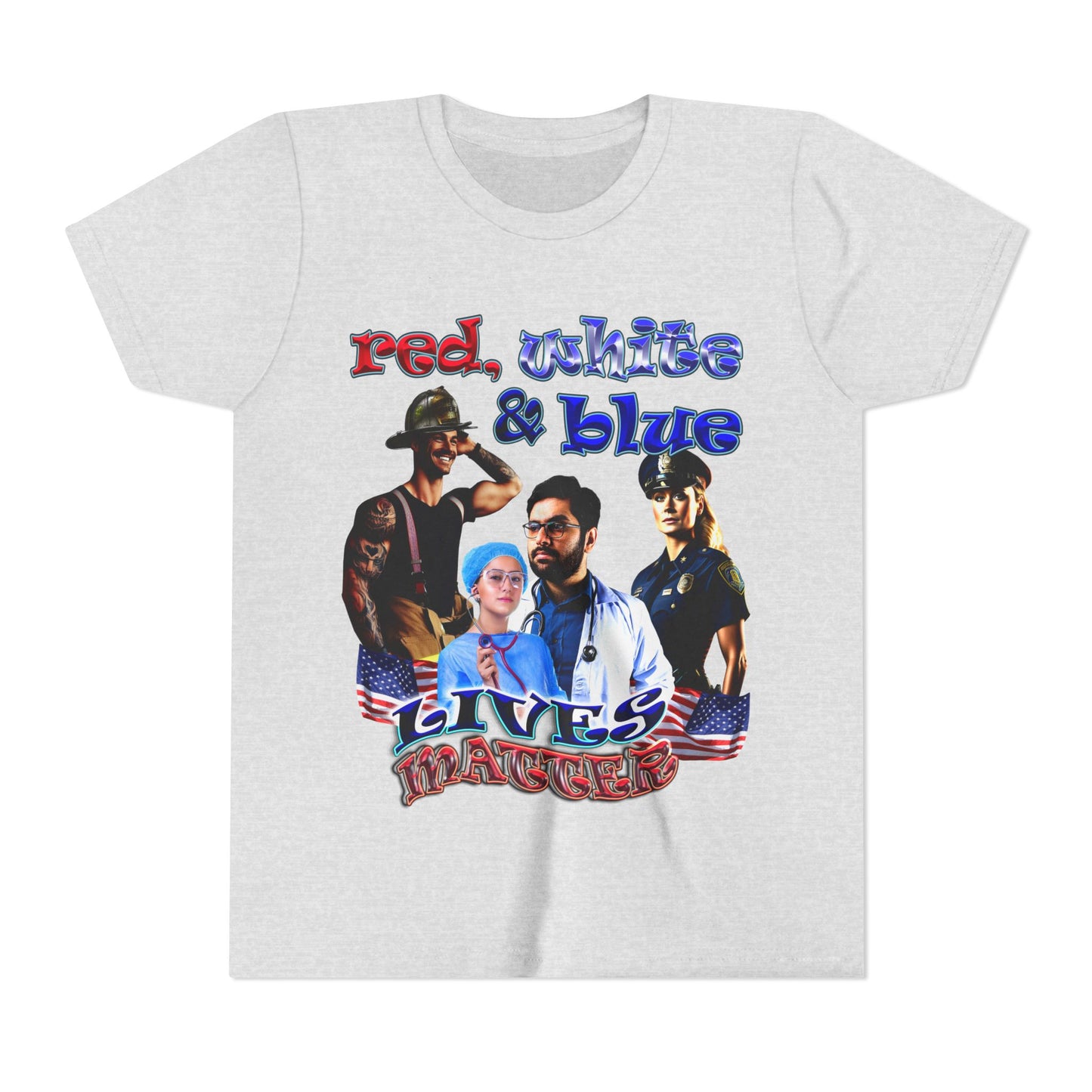 rw&b lives matter - Youth Short Sleeve Tee
