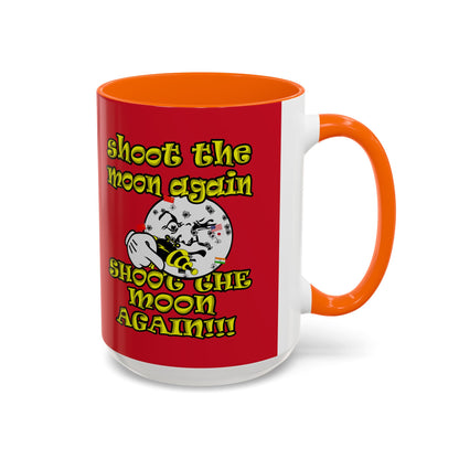 shoot the moon again - Accent Mug (dark red)