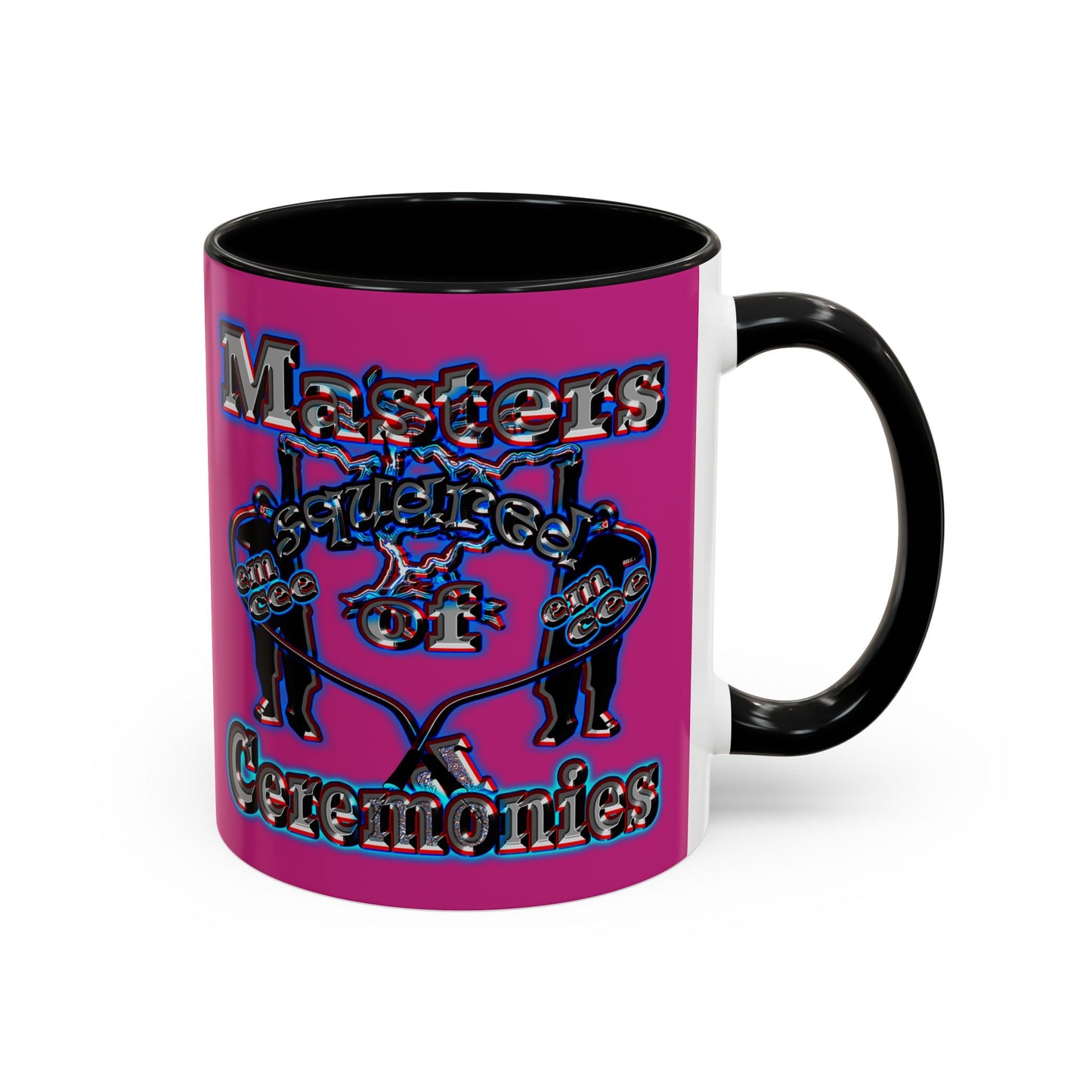 em cee squared - Accent Mug (pink)