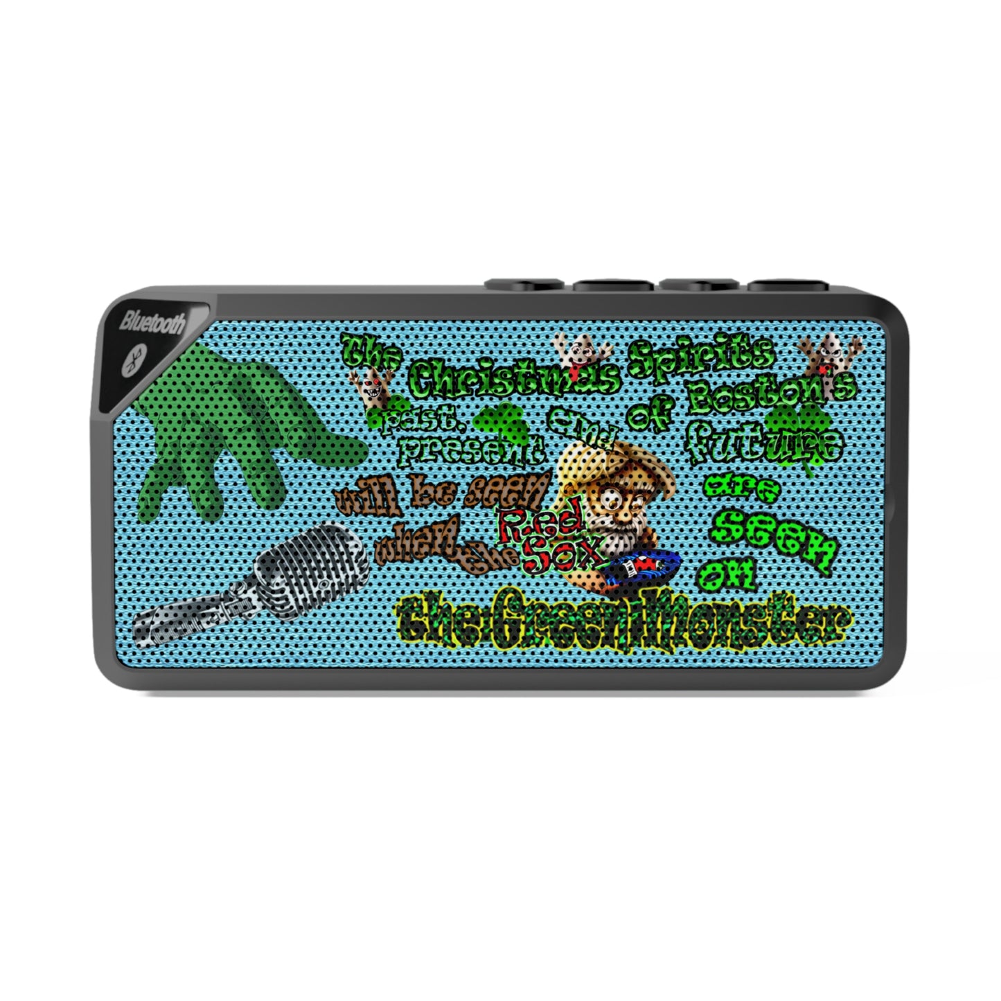 christmas spirits of boston - Jabba Bluetooth Speaker (faded blue)