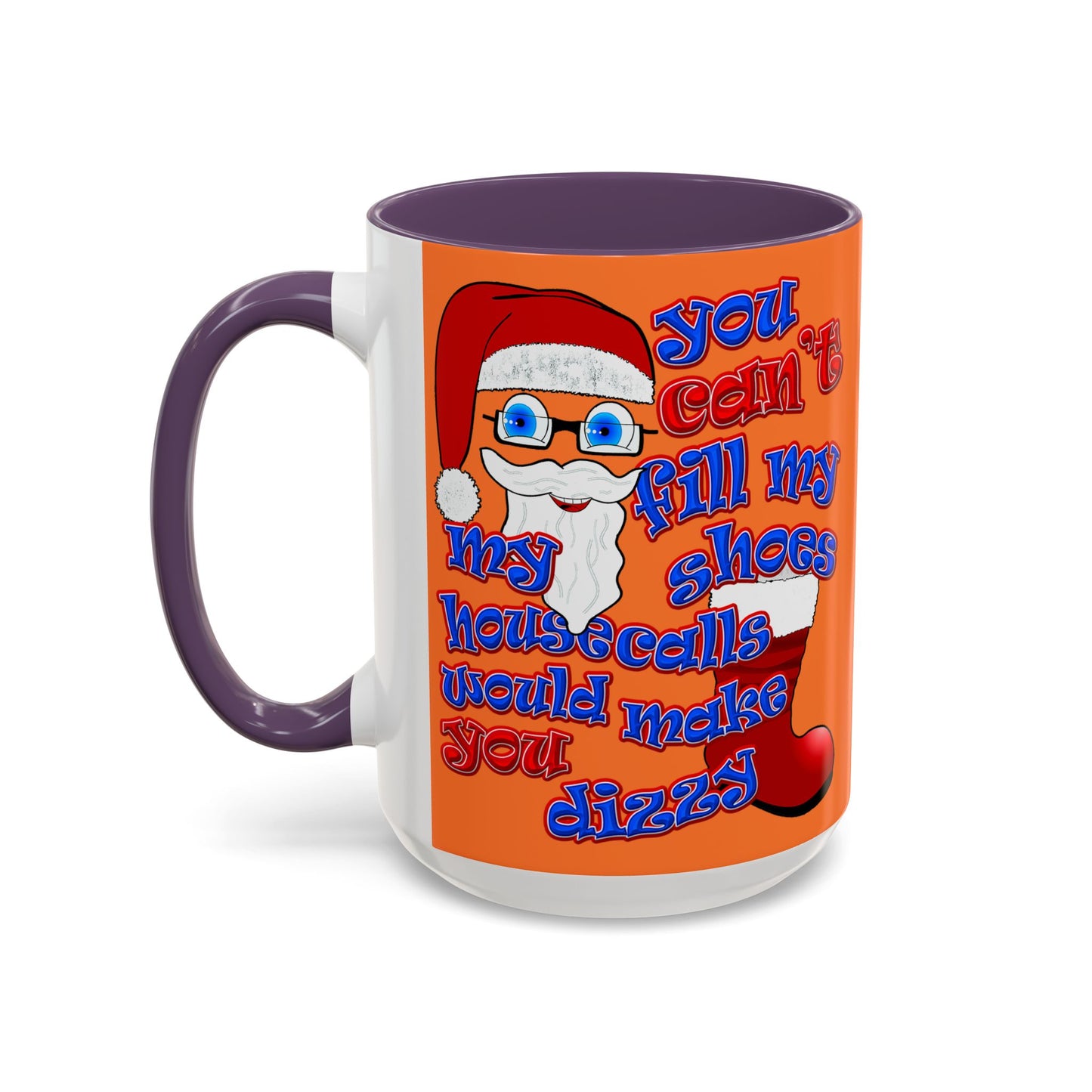 santa's shoes - Accent Mug (crusta)