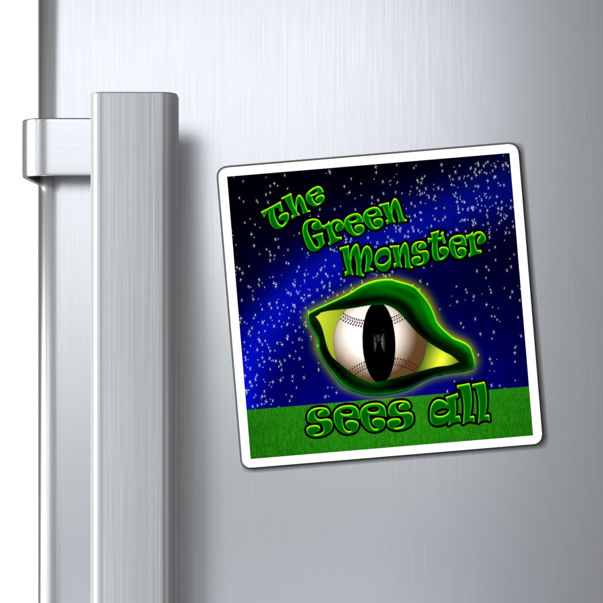 green monster - Magnets - ('snoops' background)