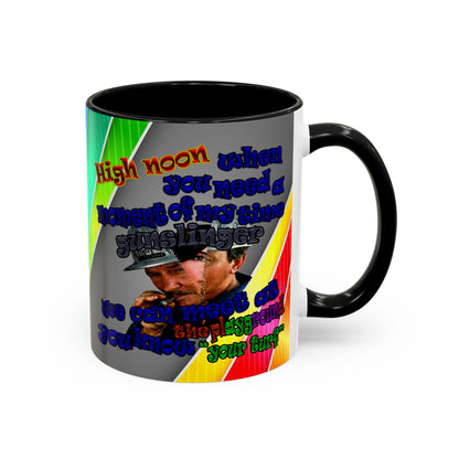 high noon - Accent Mug (rainbow split)