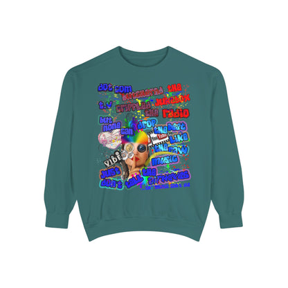 drop the beat - Unisex Garment-Dyed Sweatshirt