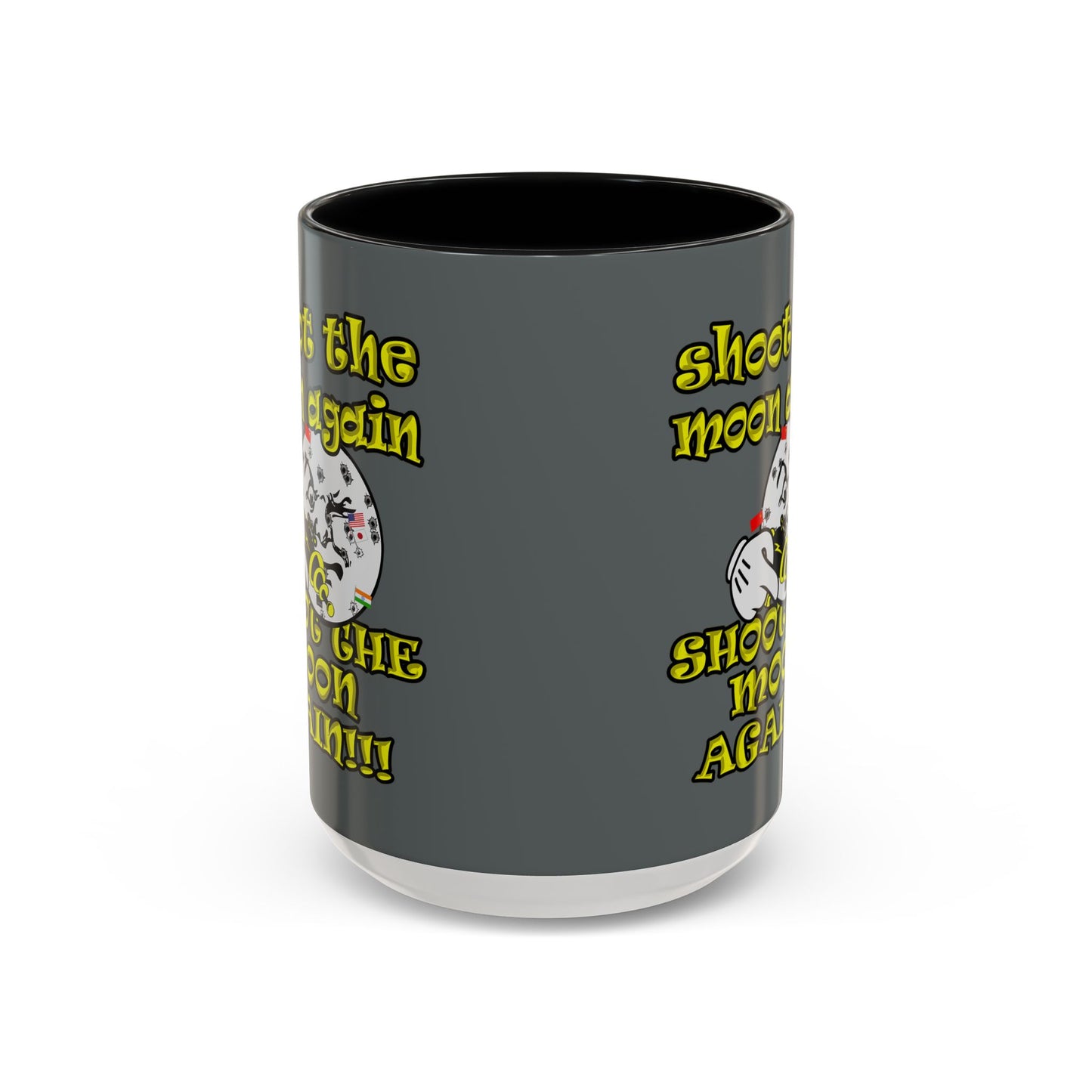 shoot the moon again - Accent Mug (dark grey)