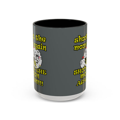 shoot the moon again - Accent Mug (dark grey)