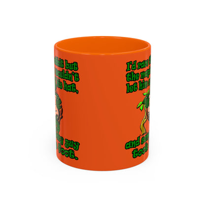 turtle race - Accent Mug (orange)