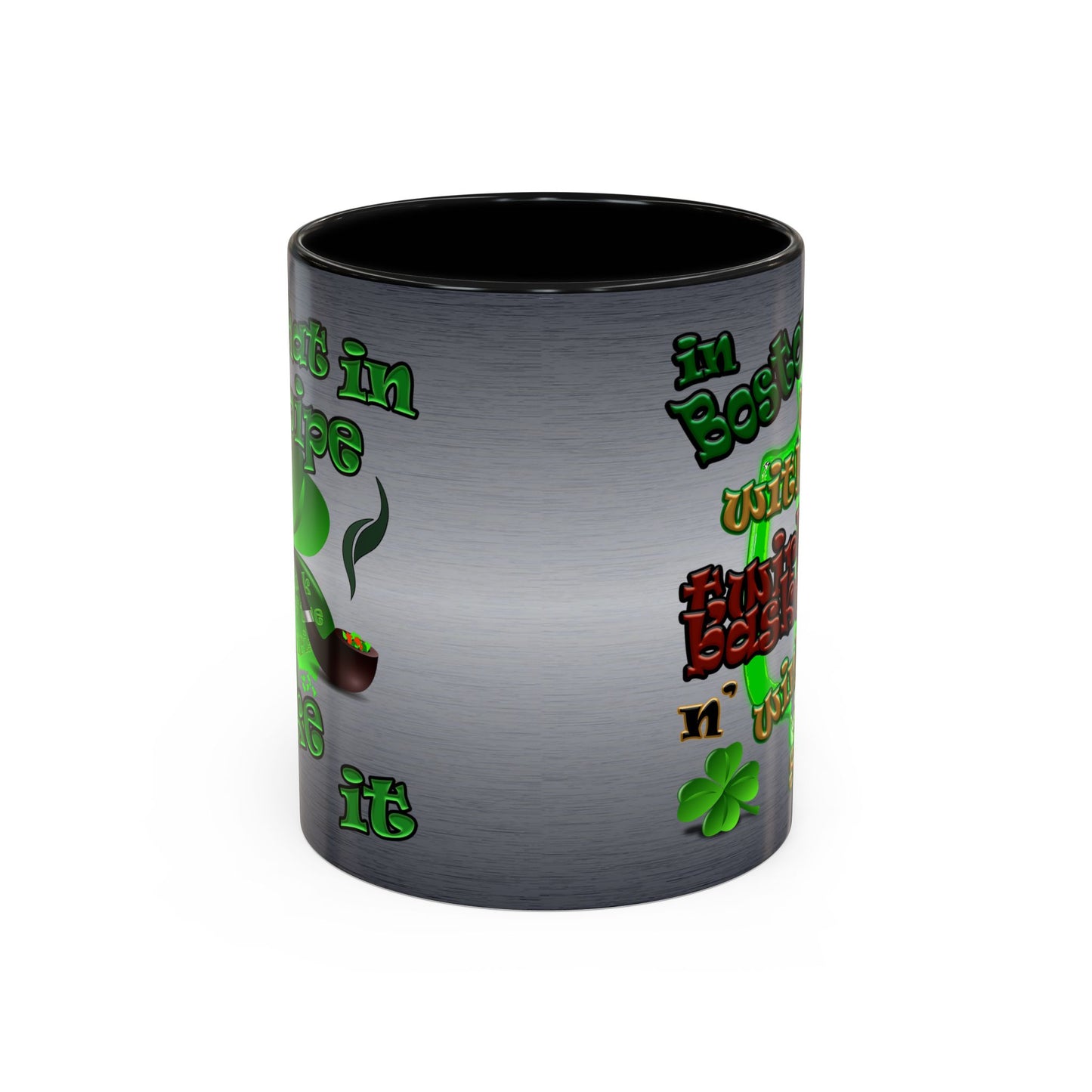 celtics logo - Accent Mug (brushed nickel)