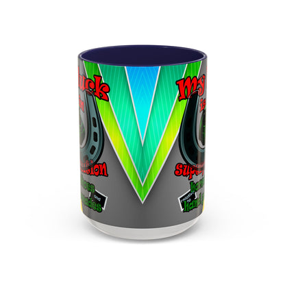 my luck - Accent Mug (rainbow split)