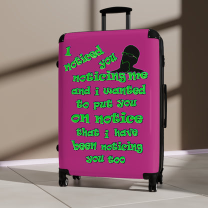 noticed you noticing - Suitcase (pink)