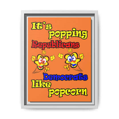 popping like popcorn - framed canvas art (crusta)