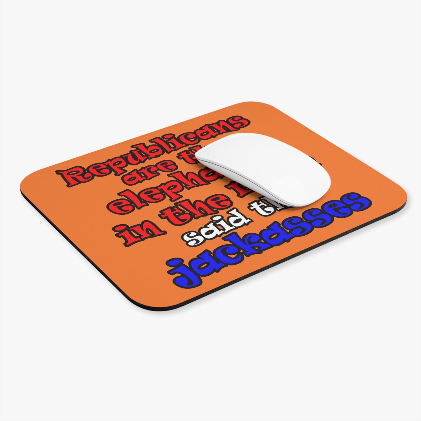 donkeys and elephants - Mouse Pad (Rectangle) (crusta)