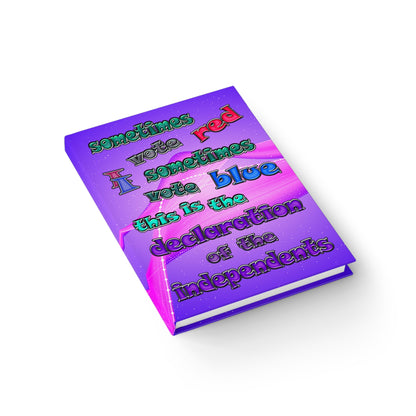 declaration of the independents - journal-blank (purple-pink wave)